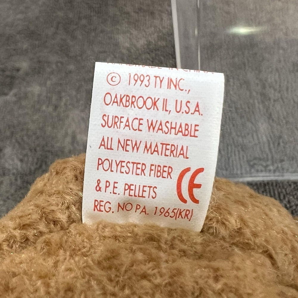 Ty Beanie Babies Curly The Bear - Rare With Errors (style #, No 4052, Oakbrook) - Picture 8 of 12